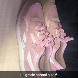 Pink rebox sneakers!